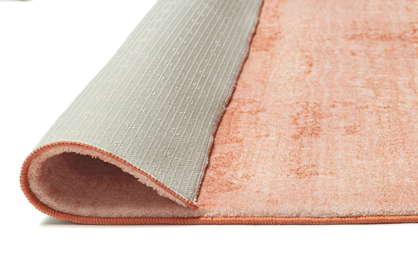 Tammy Pink Coral Minimal Washable Rug