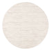 Tandara Grey and Cream Abstract Pattern Washable Round Rug