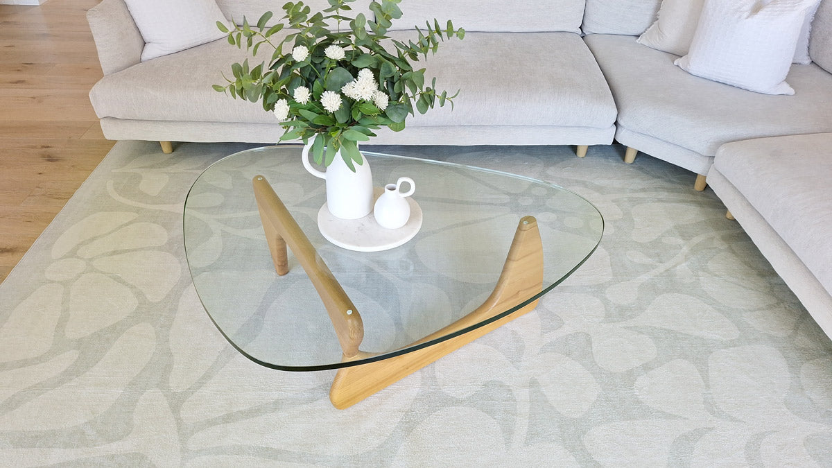 Tani Grey Botanical Washable Rug