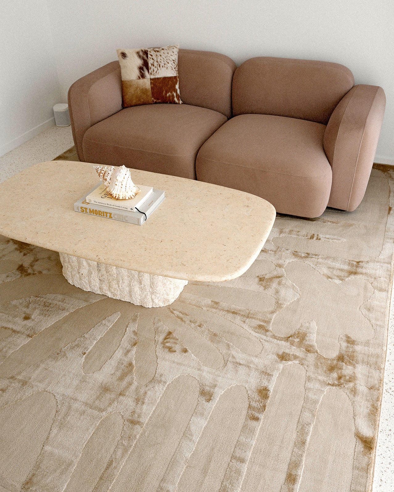 Tann Textured Abstract Neutral Rug
