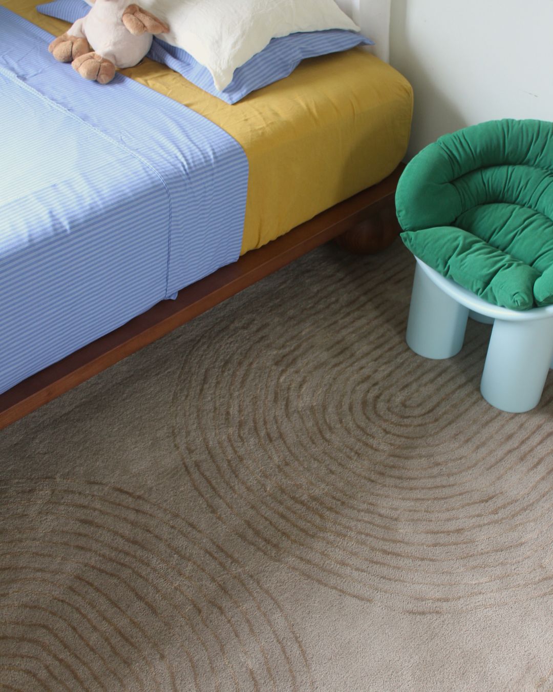 Tarriona Taupe Wool Blend Rug