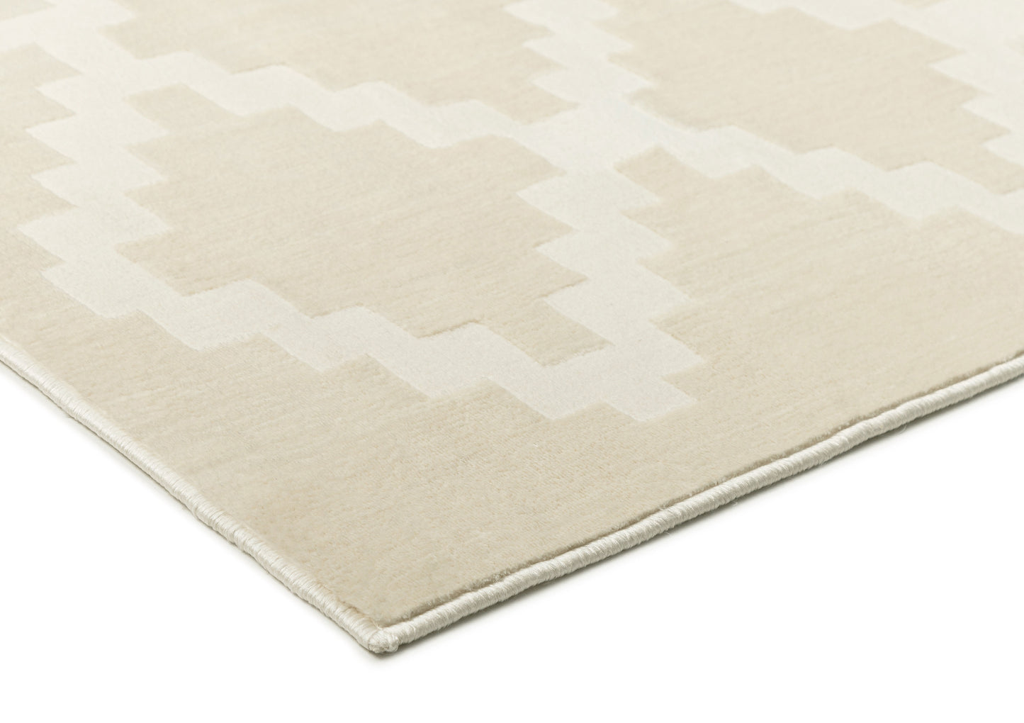 Tata Textured Diamond Neutral Rug
