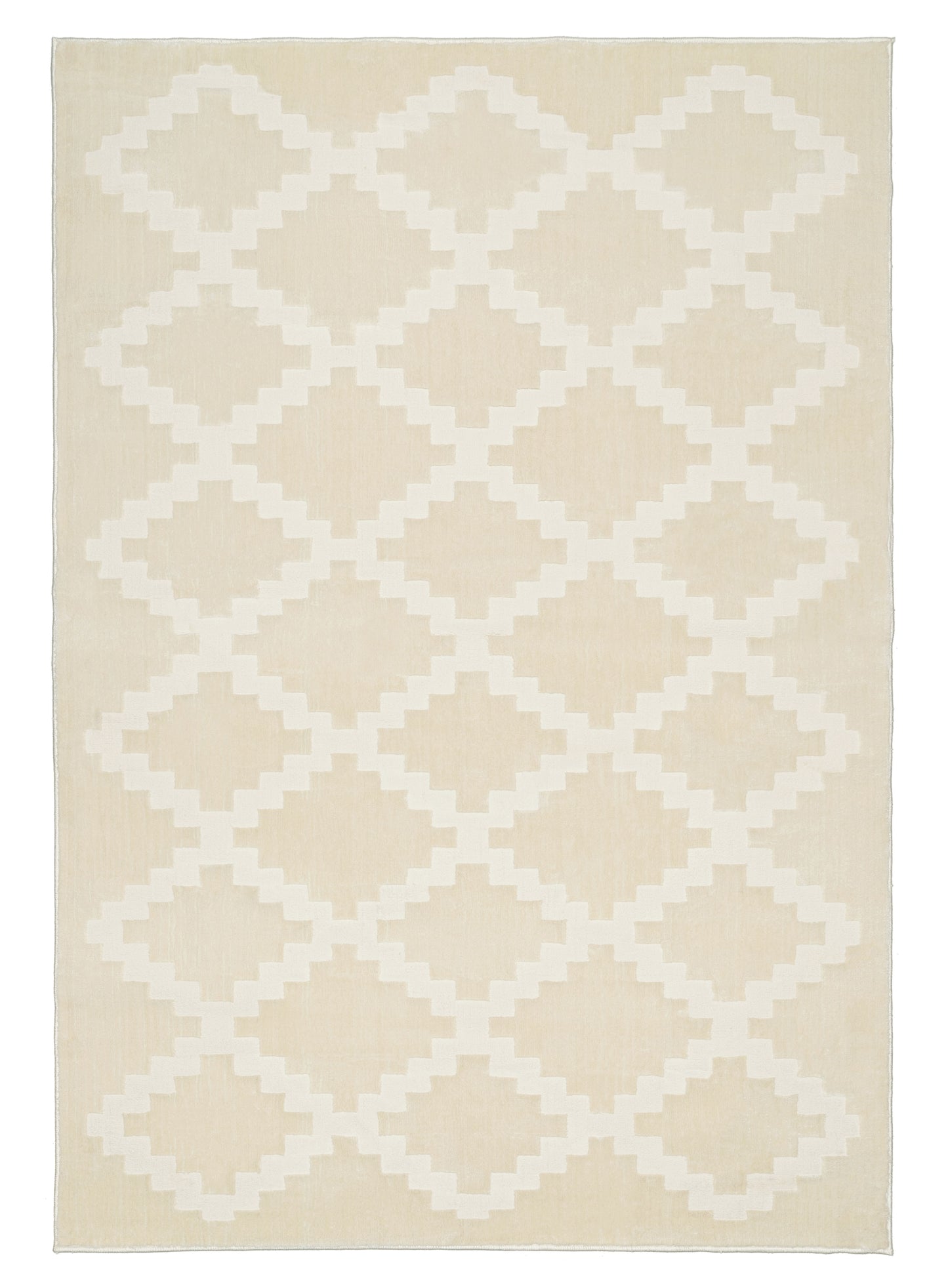 Tata Textured Diamond Neutral Rug