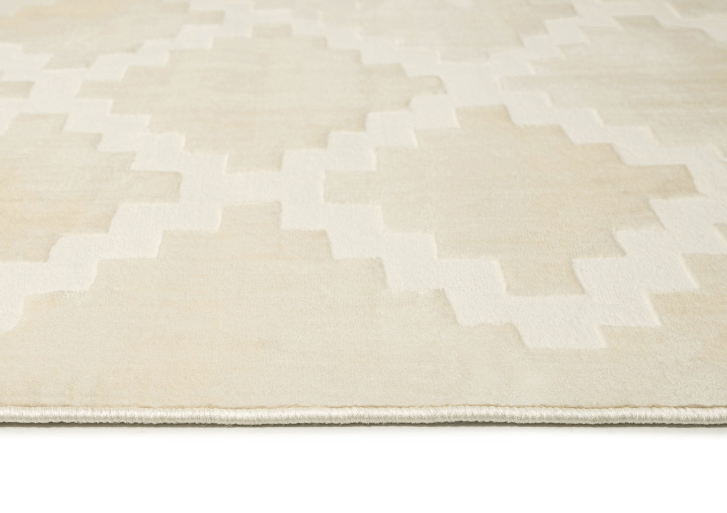 Tata Textured Diamond Neutral Rug