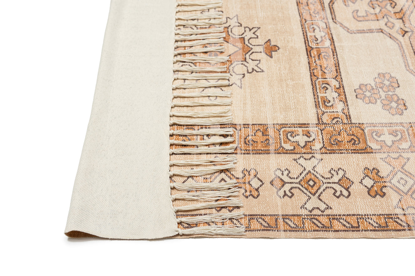 Tiana Brown and Beige Tribal Picnic Rug