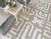 Tilly Beige and Ivory Tribal Indoor Outdoor Rug