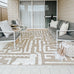 Tilly Beige and Ivory Tribal Indoor Outdoor Rug