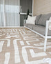 Tilly Beige and Ivory Tribal Indoor Outdoor Rug