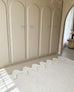 Tippy Cream Scalloped Handmade Wool Rug