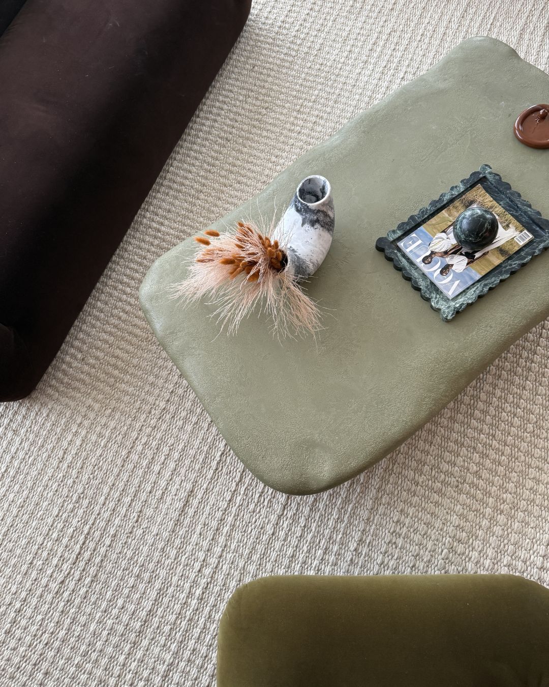 Tocarra Cream and Beige Chunky Wool Rug