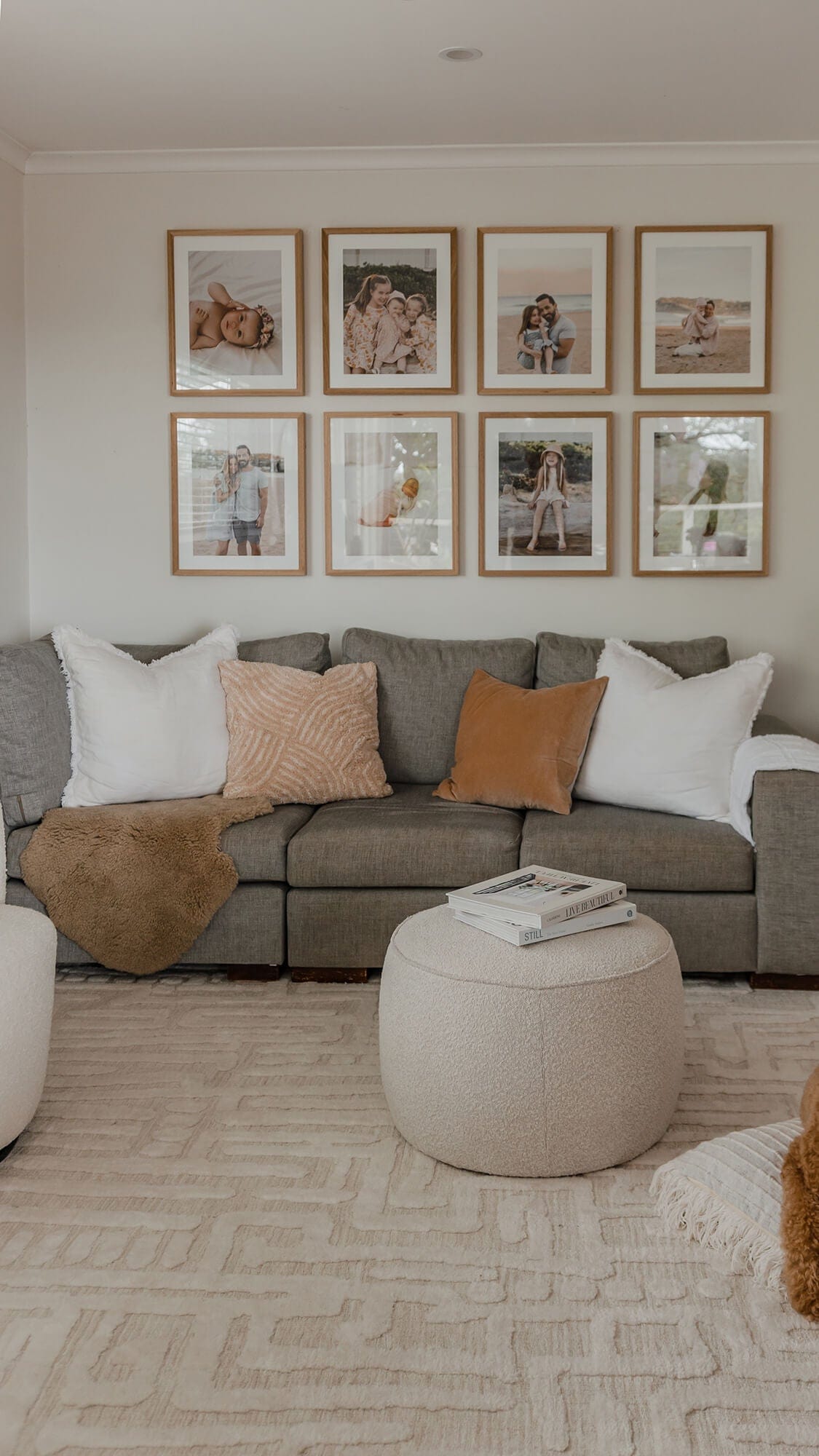 Trissa Beige and Ivory Abstract Tribal Rug