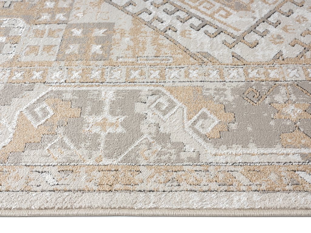 Tupelo Beige And Grey Tribal Medallion Rug
