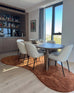 Tyra Terracotta Brown Irregular Shape Washable Rug