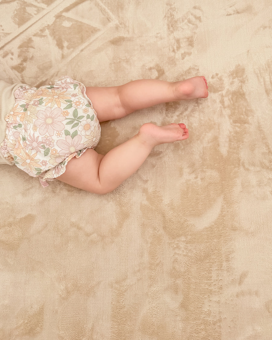 Una Beige Plush Rollie Pollie Playmat