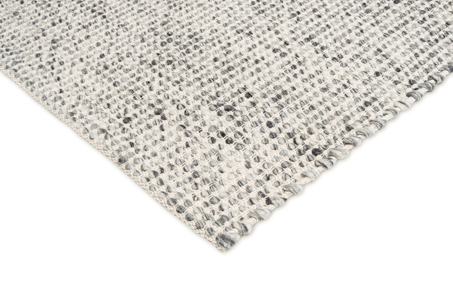 Vaasa Marbled Grey Chunky Wool Rug