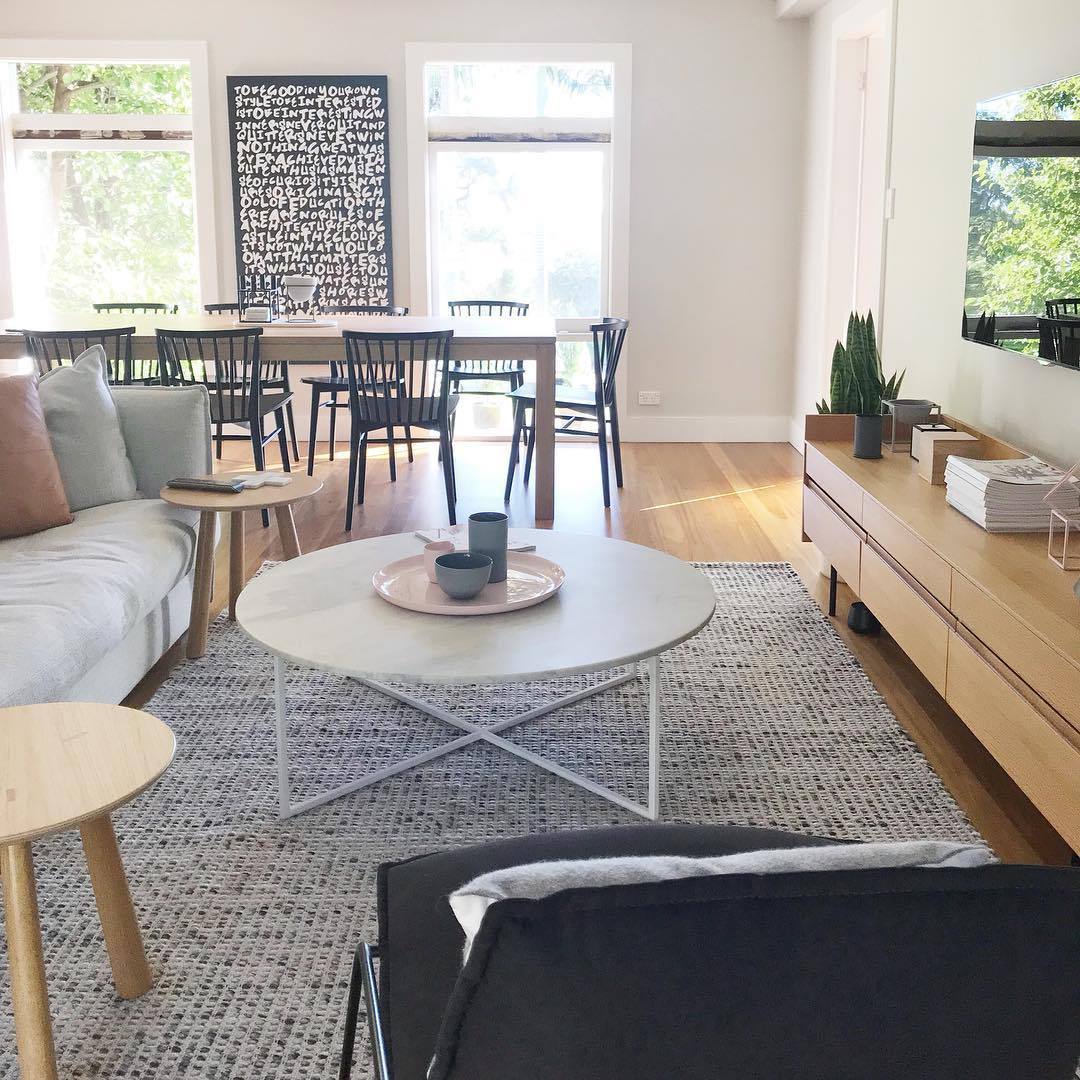 Vaasa Marbled Grey Chunky Wool Rug