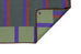 Varda Olive Navy and Oxblood Terra Mat