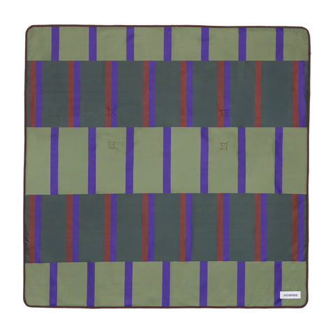 Varda Olive Navy and Oxblood Terra Mat