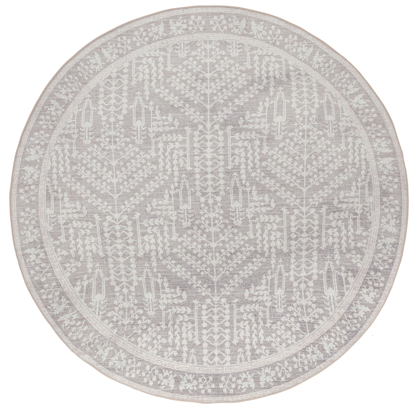 Vela Brown Grey Plush Rollie Pollie Round Playmat