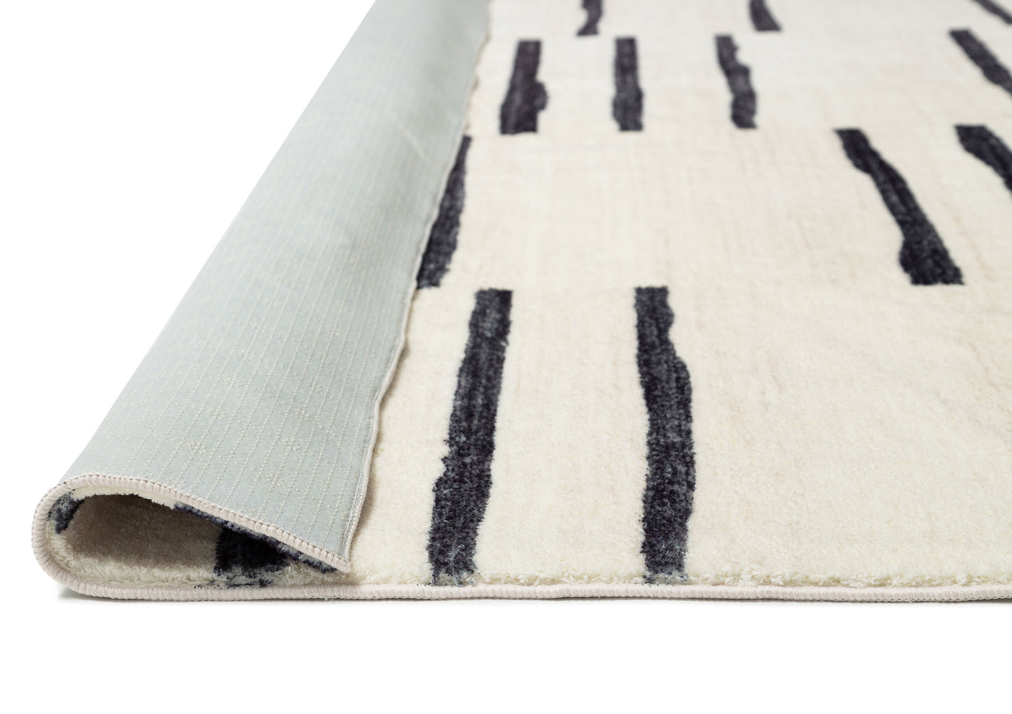 Vesper Black and Ivory Tribal Washable Rug