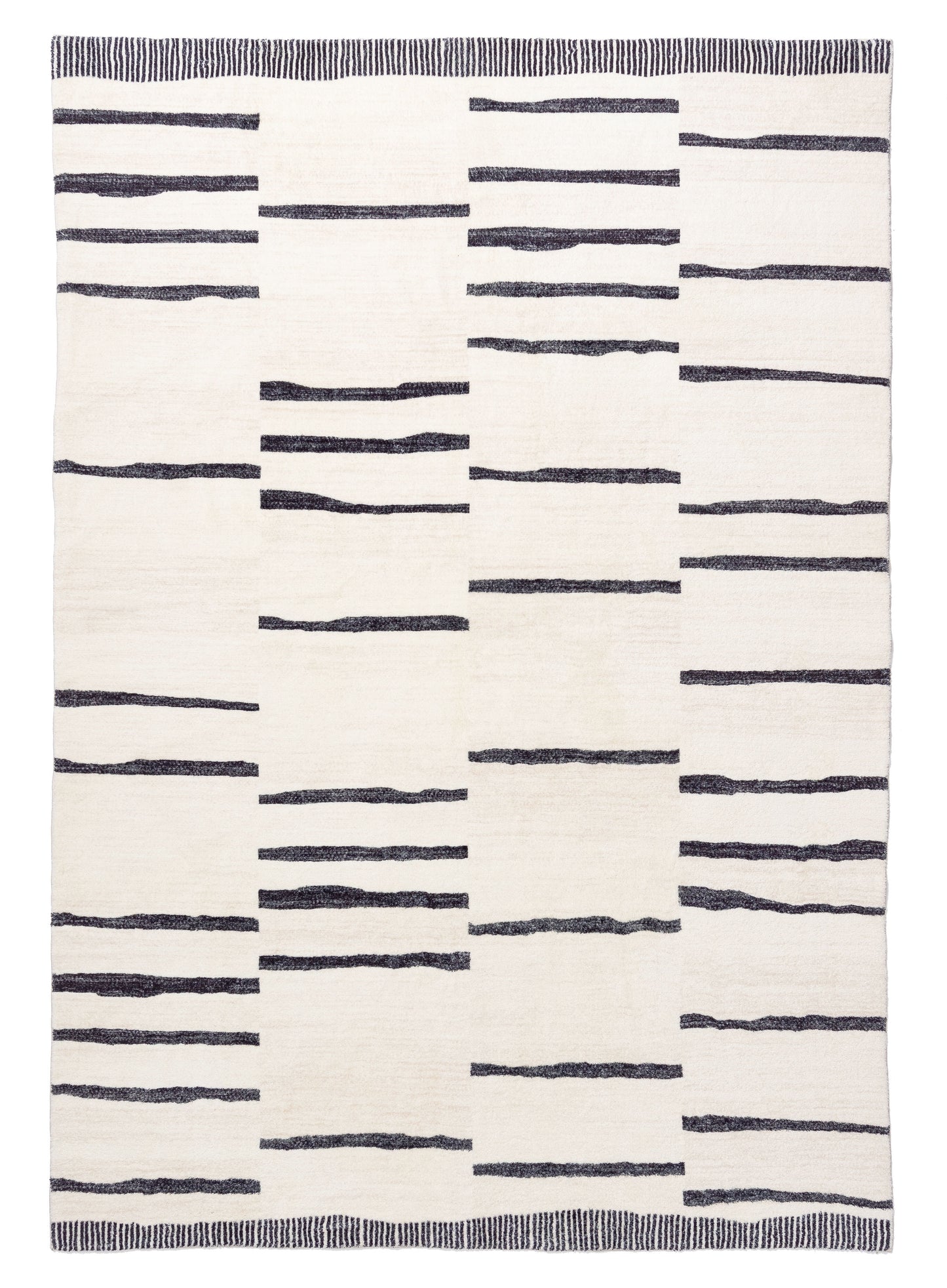 Vesper Black and Ivory Tribal Washable Rug