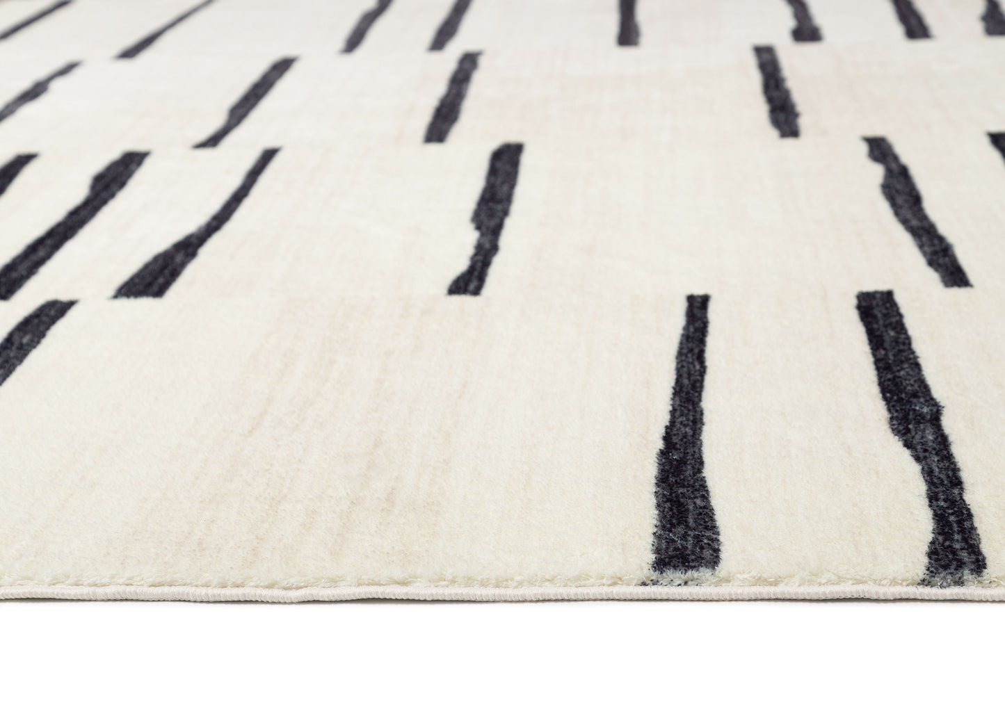 Vesper Black and Ivory Tribal Washable Rug