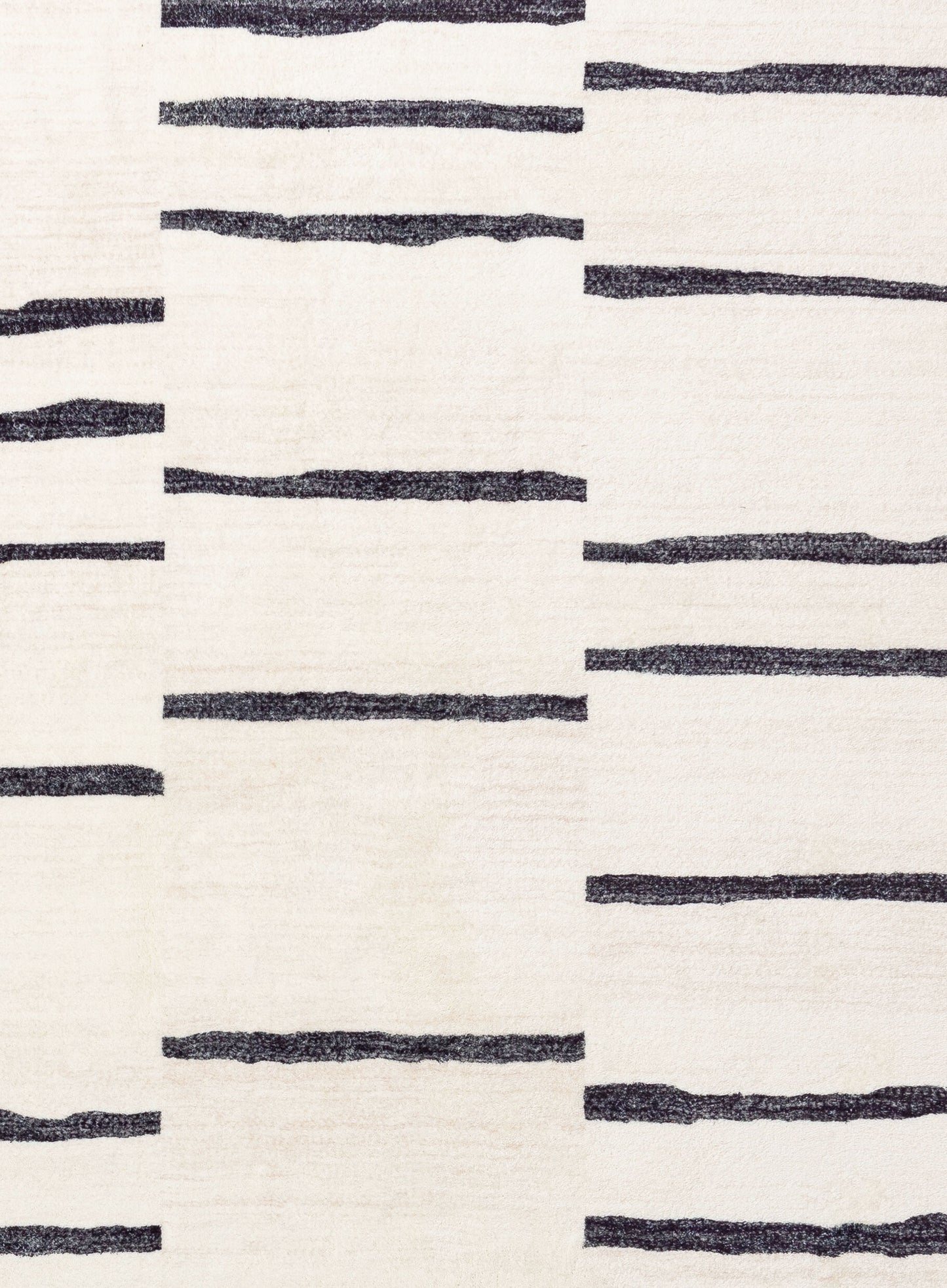 Vesper Black and Ivory Tribal Washable Rug