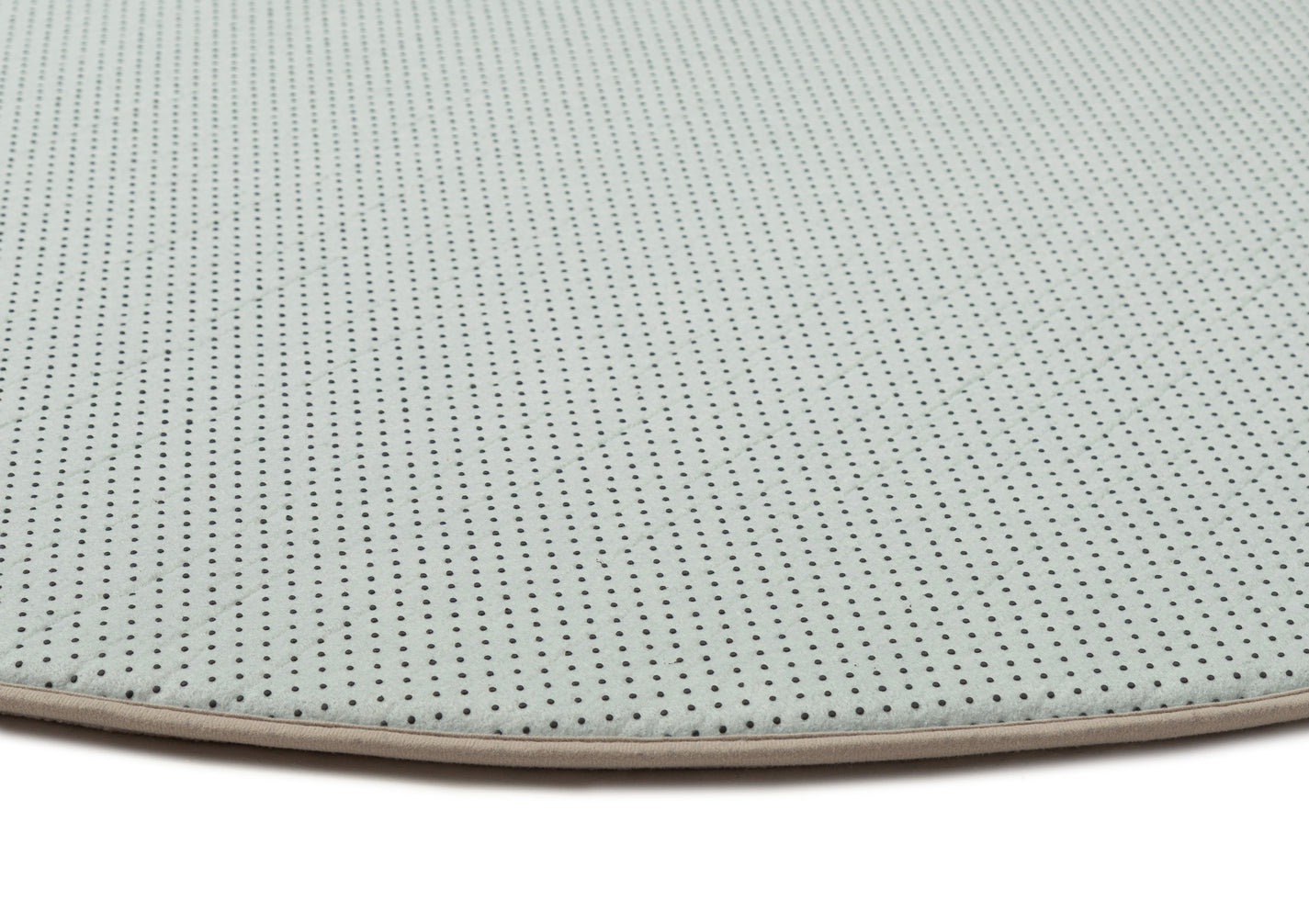 Viki Grey Beige Leaves Rollie Pollie Round Playmat