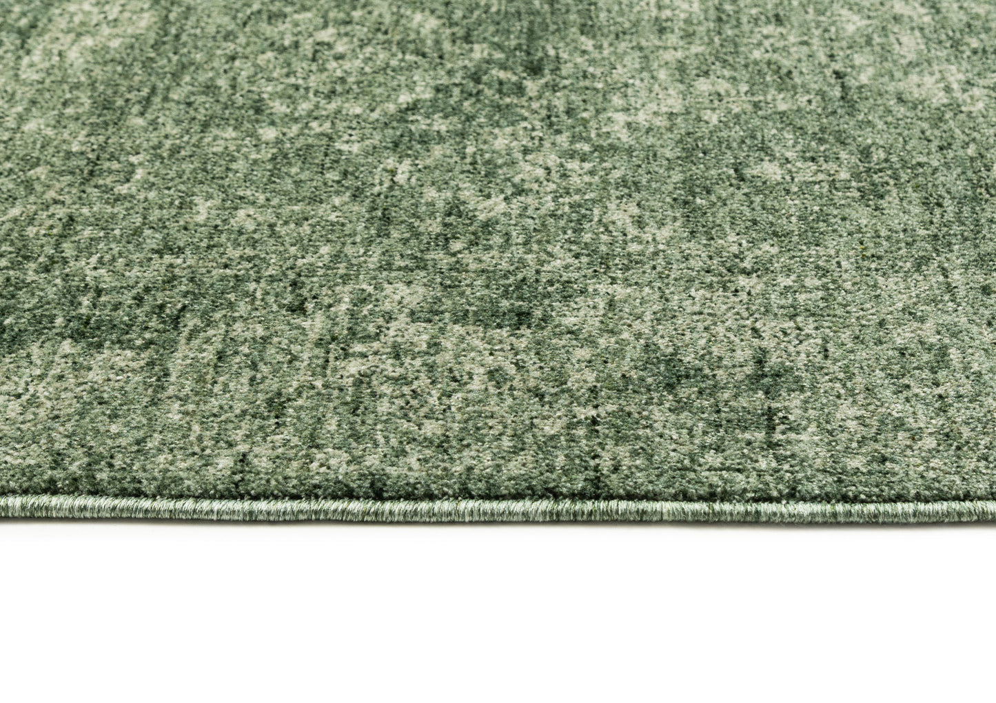 Vinchi Tonal Distressed Green Runner Rug
