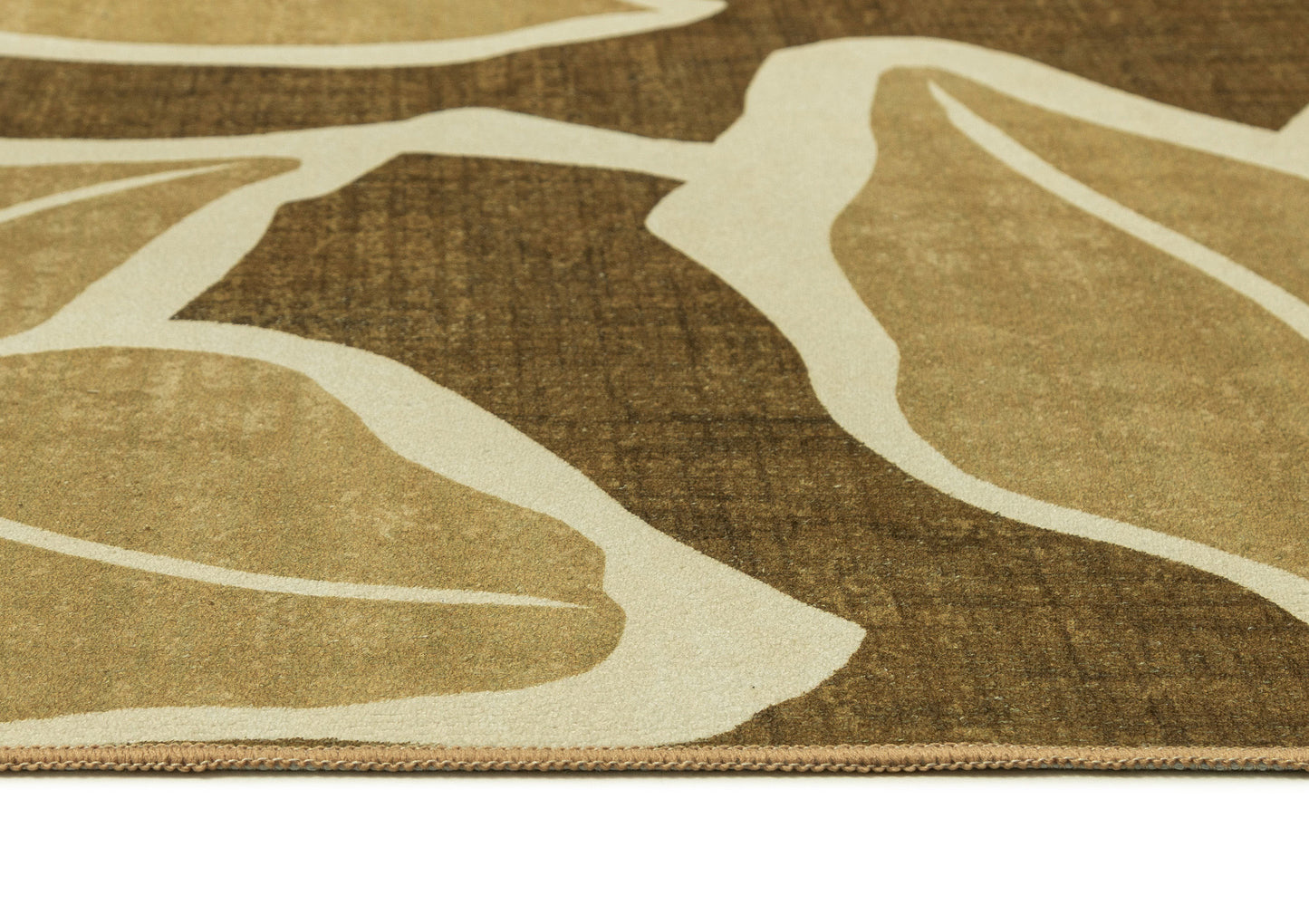 Vivienne Dark Green Botanical Washable Rug
