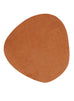 Yasha Terracotta Brown Irregular Round Washable Rug