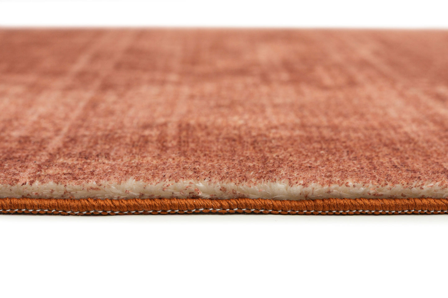 Yves Terracotta Sunset Minimal Washable Runner Rug