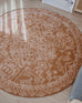 Zell Teracotta Brown Plush Rollie Pollie Round Playmat