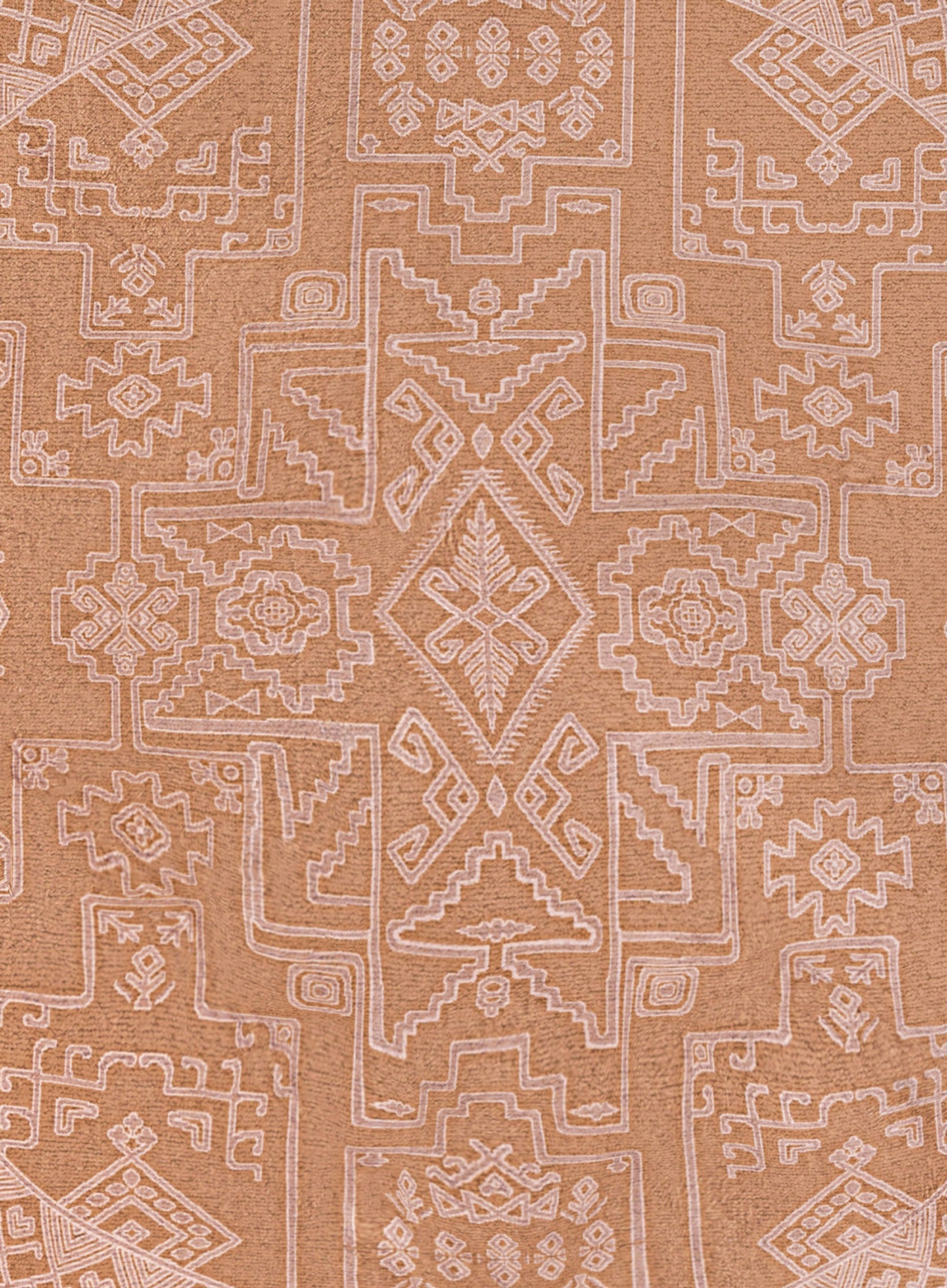 Zell Teracotta Brown Plush Rollie Pollie Round Playmat