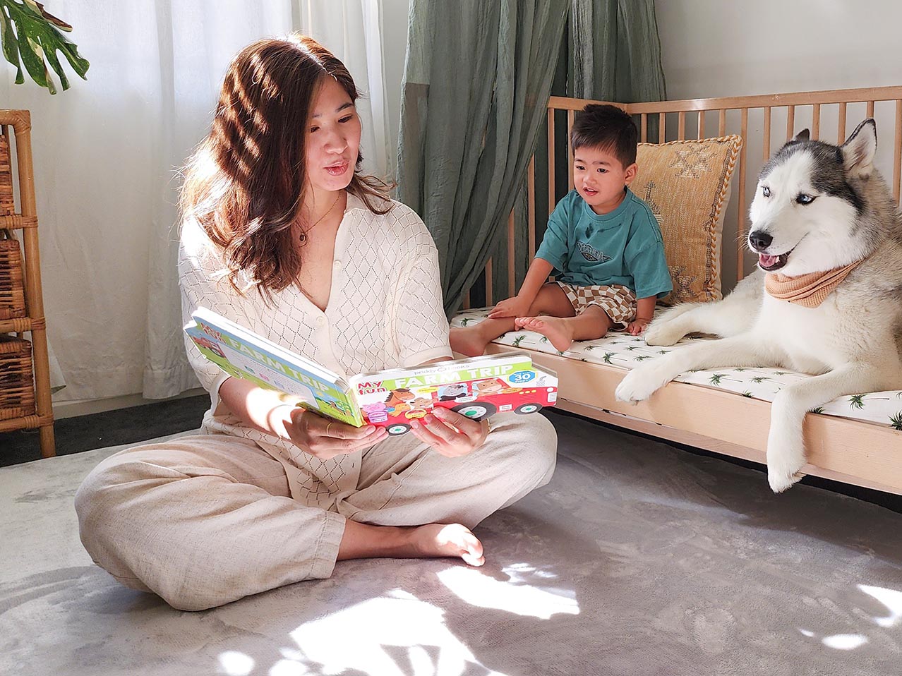 Zia Grey Plush Rollie Pollie Playmat