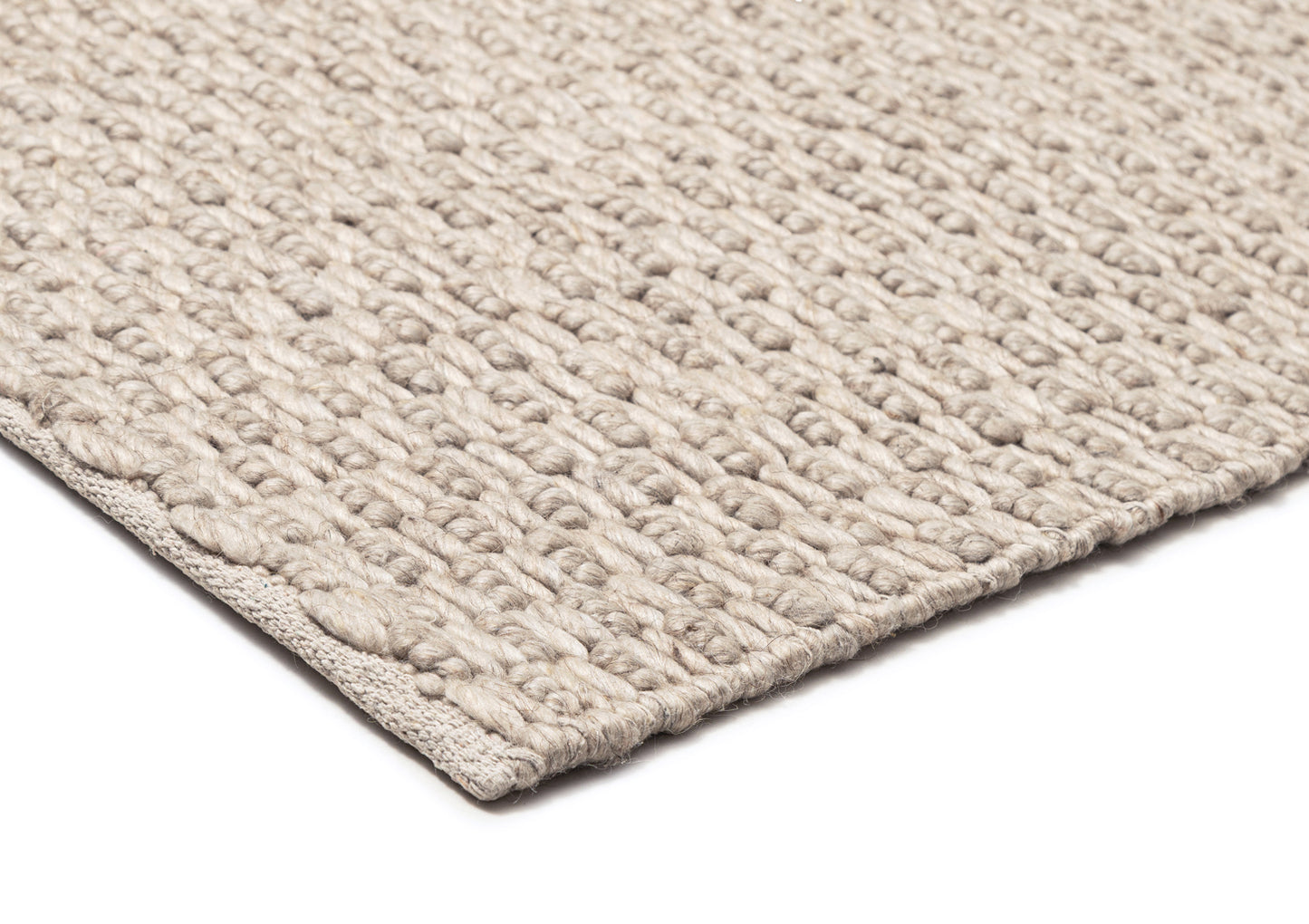 Zilya Beige Chunky Wool Rug