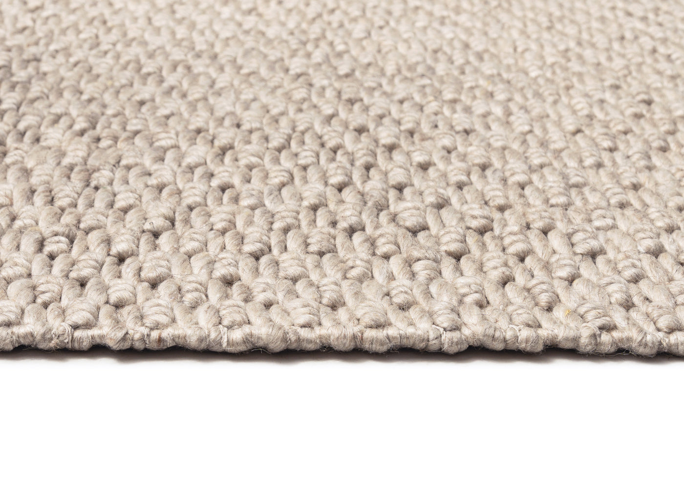 Zilya Beige Chunky Wool Rug