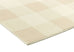 Zira Neutral Beige Gingham Washable Rug