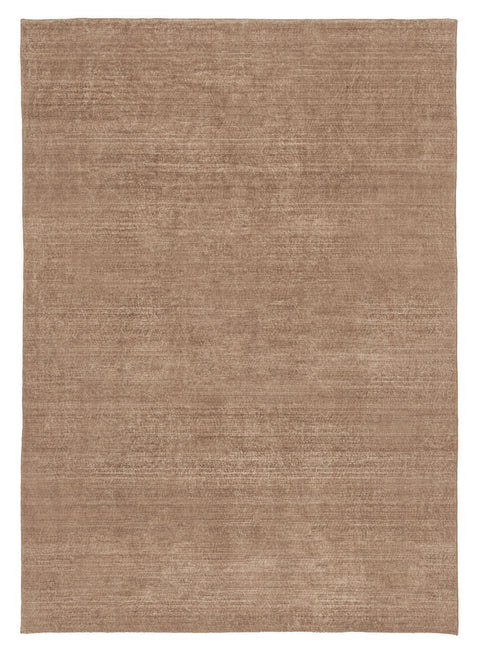 Zoey Brown Minimal Washable Rug