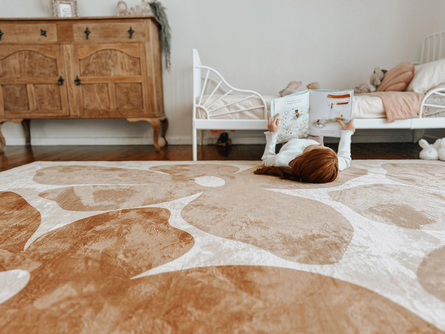 Zuli Peach Flowers Rollie Pollie Playmat