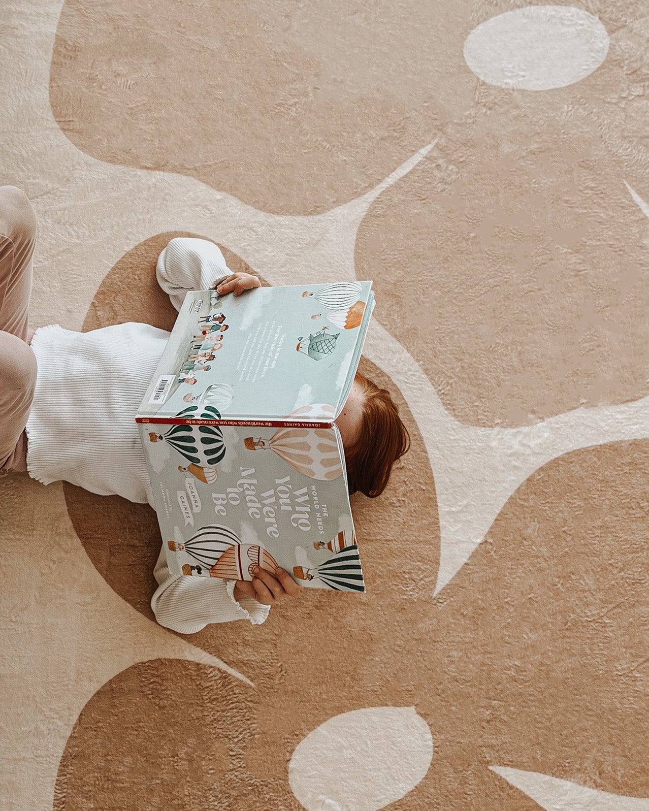 Zuli Peach Flowers Rollie Pollie Round Playmat